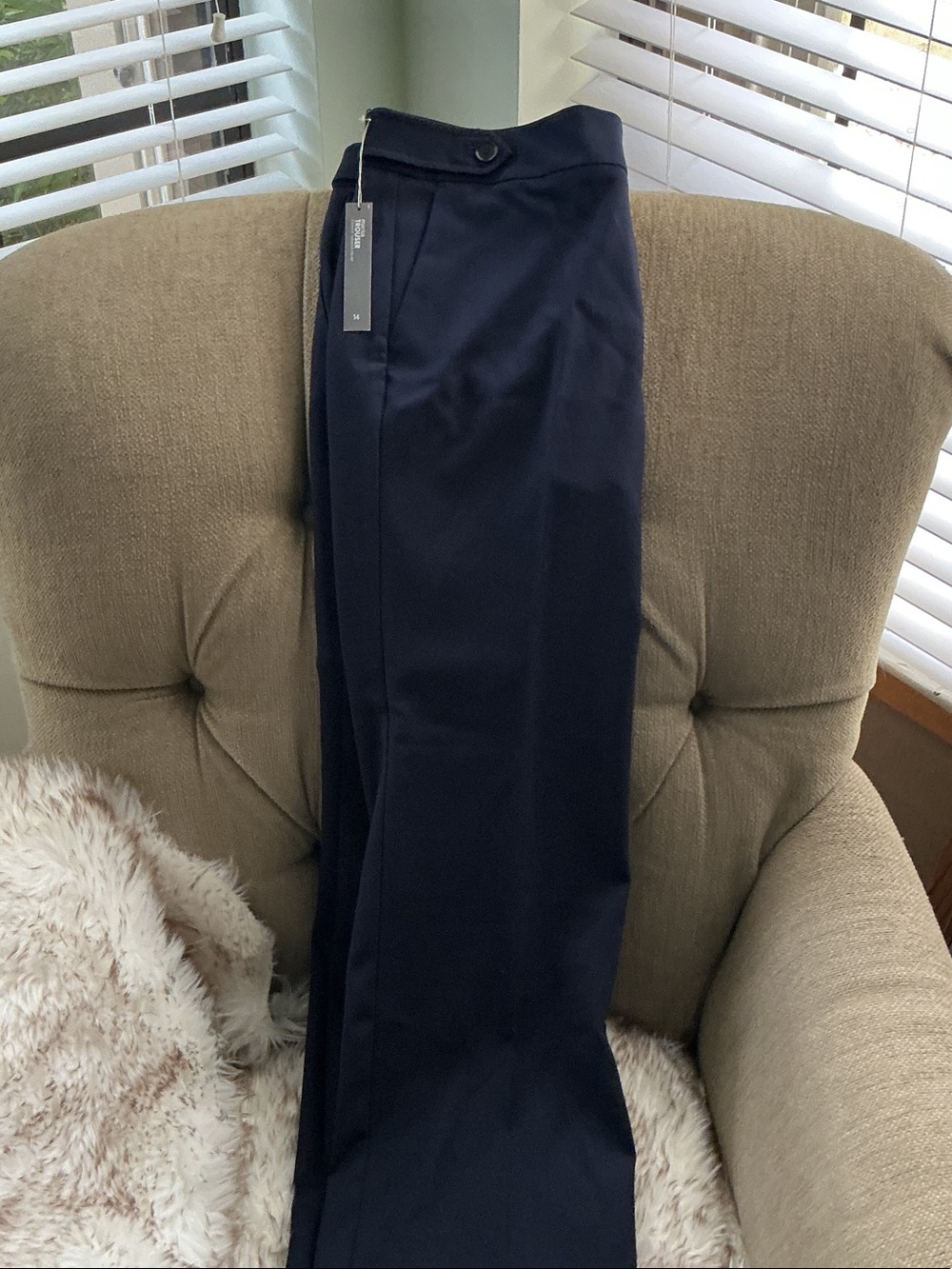 LOFT Marissa Trousers in Navy